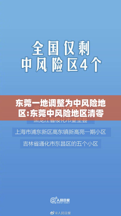 东莞一地调整为中风险地区:东莞中风险地区清零
