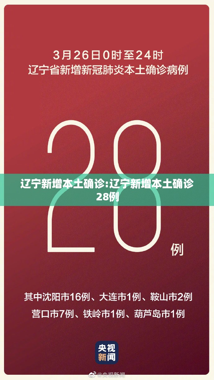 辽宁新增本土确诊:辽宁新增本土确诊28例