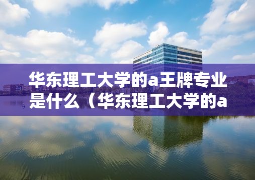 华东理工大学的a王牌专业是什么（华东理工大学的a王牌专业是什么专业）