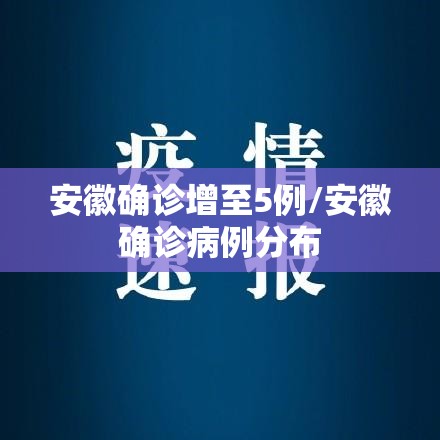 安徽确诊增至5例/安徽确诊病例分布