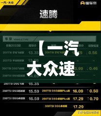 【一汽大众速腾价格表,一汽大众速腾2021款图片】