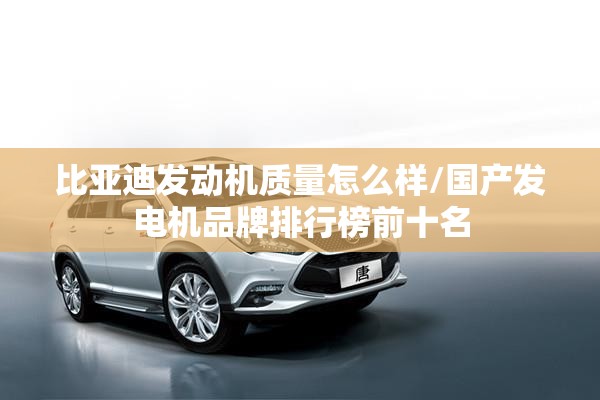 比亚迪发动机质量怎么样/国产发电机品牌排行榜前十名