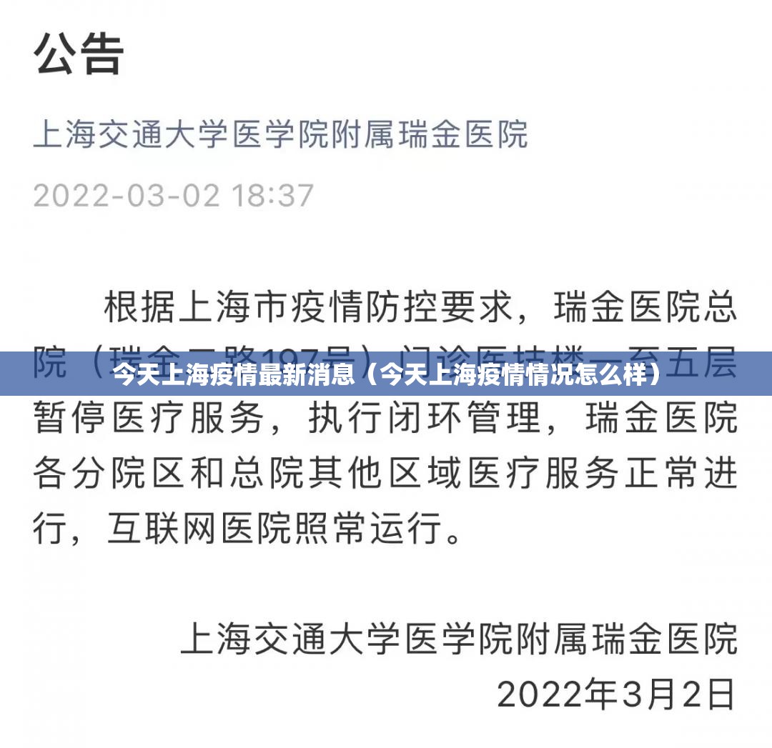 今天上海疫情最新消息（今天上海疫情情况怎么样）