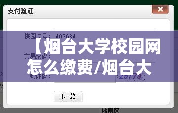 【烟台大学校园网怎么缴费/烟台大学校园网怎么缴费的】