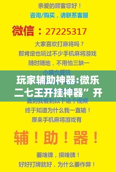 玩家辅助神器:微乐二七王开挂神器”开挂(透视)辅助教程