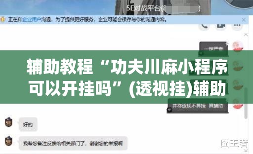 辅助教程“功夫川麻小程序可以开挂吗”(透视挂)辅助透视教程