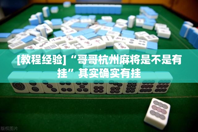 [教程经验]“哥哥杭州麻将是不是有挂”其实确实有挂