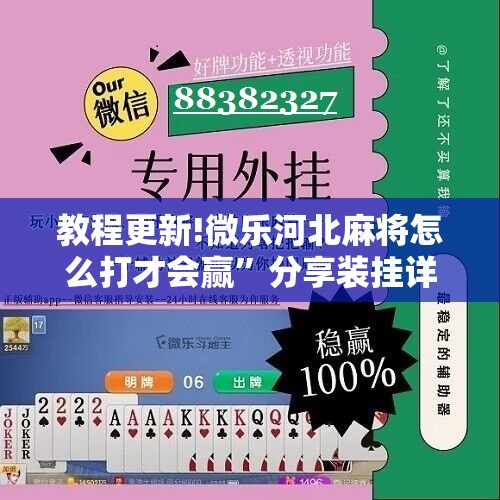 教程更新!微乐河北麻将怎么打才会赢”分享装挂详细步骤