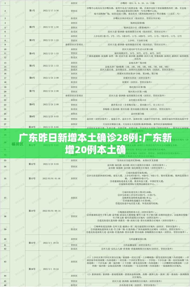 广东昨日新增本土确诊28例:广东新增20例本土确