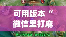 可用版本“微信里打麻将开挂教程视频是真的吗	”开挂(透视)辅助神器