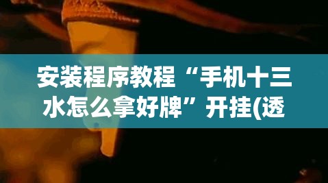 安装程序教程“手机十三水怎么拿好牌	”开挂(透视)辅助教程