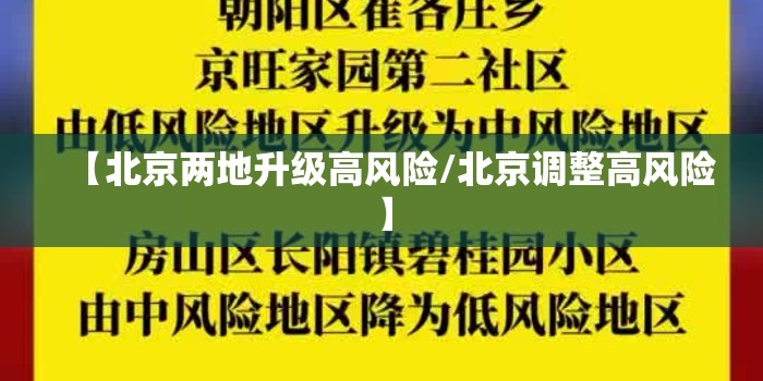【北京两地升级高风险/北京调整高风险】