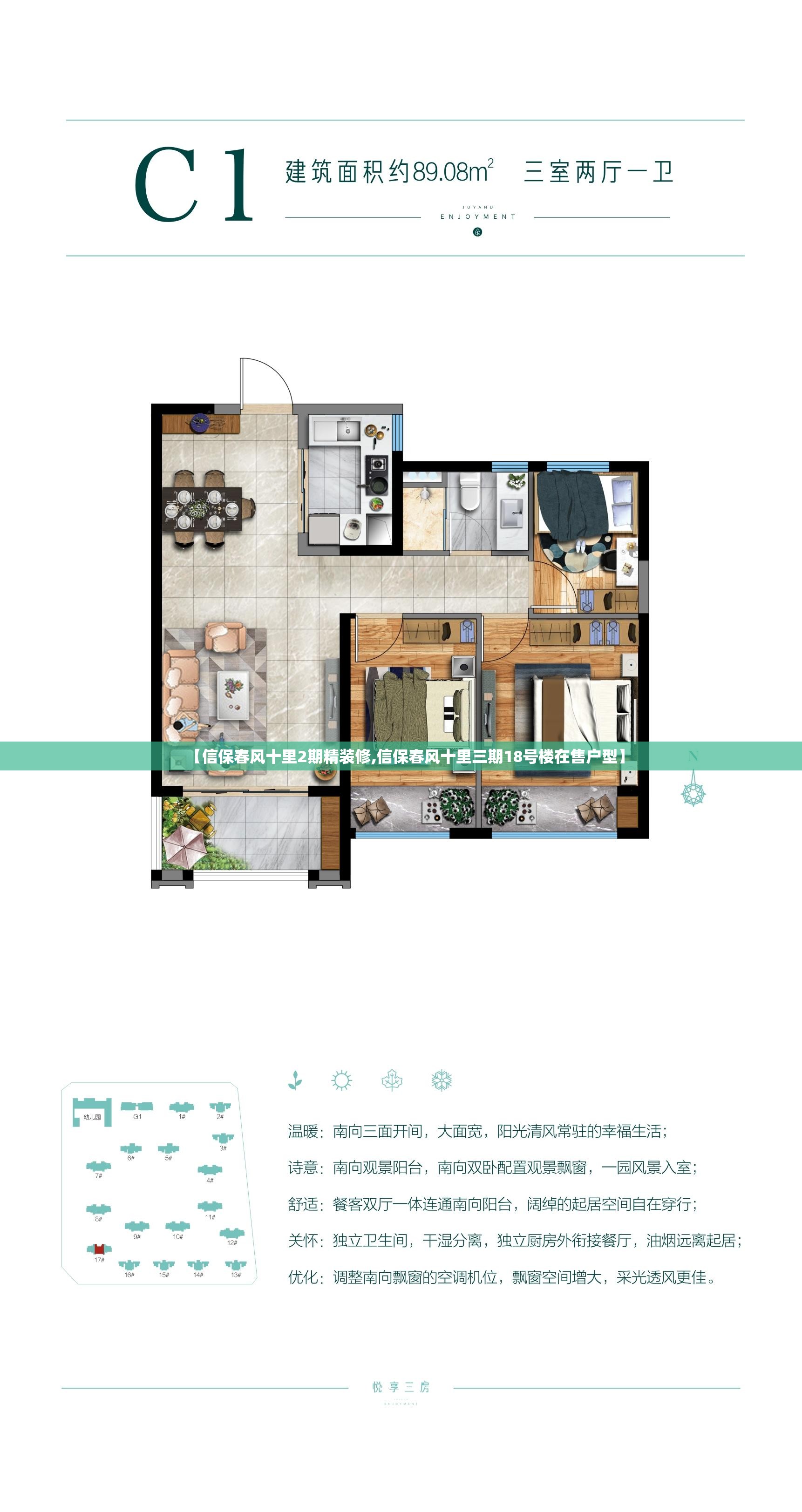 【信保春风十里2期精装修,信保春风十里三期18号楼在售户型】