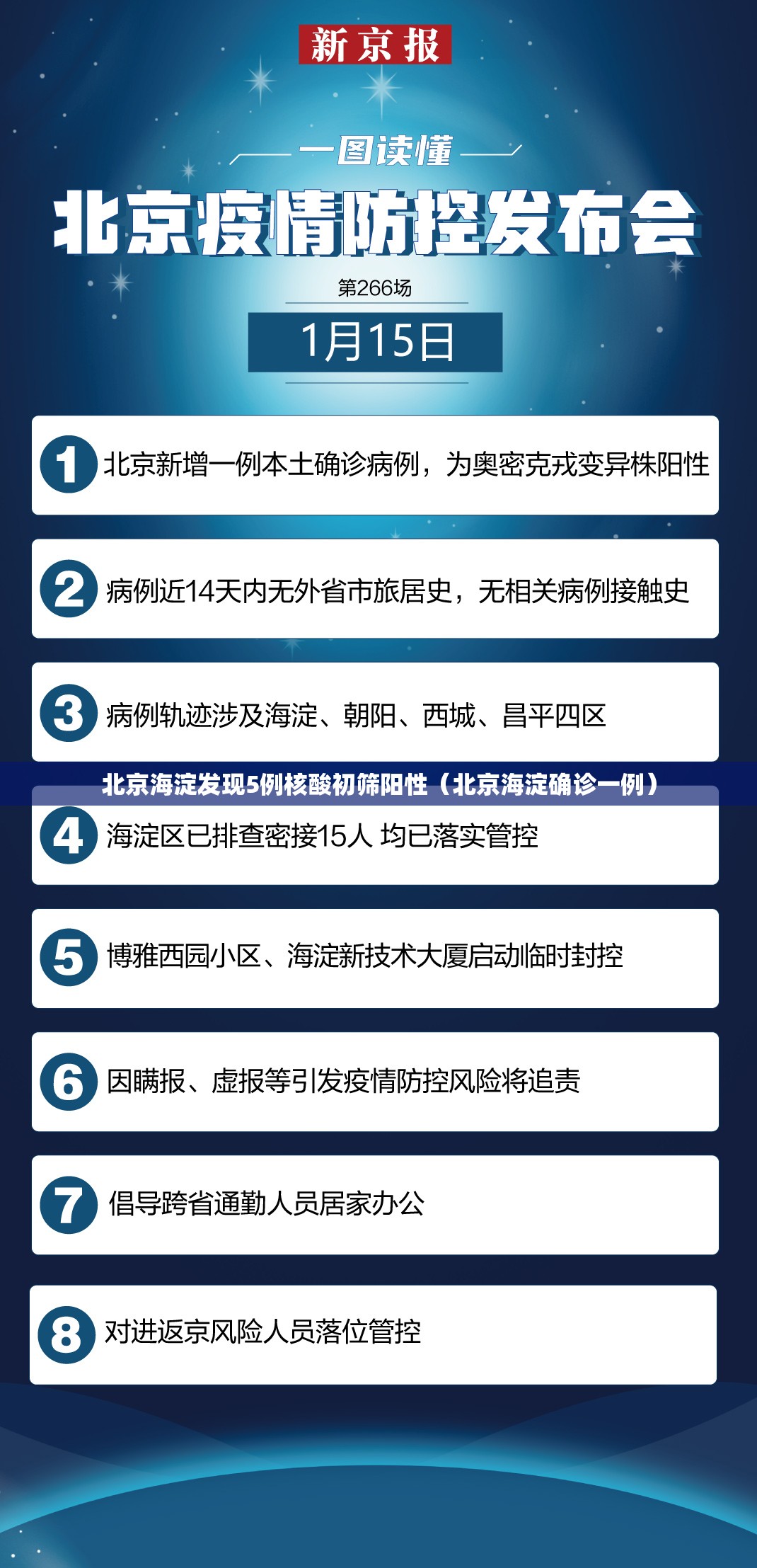 北京海淀发现5例核酸初筛阳性（北京海淀确诊一例）