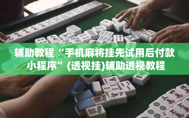 辅助教程“手机麻将挂先试用后付款 小程序”(透视挂)辅助透视教程