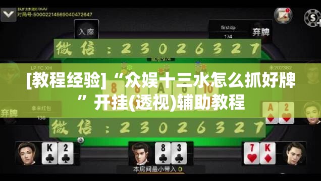 [教程经验]“众娱十三水怎么抓好牌	”开挂(透视)辅助教程