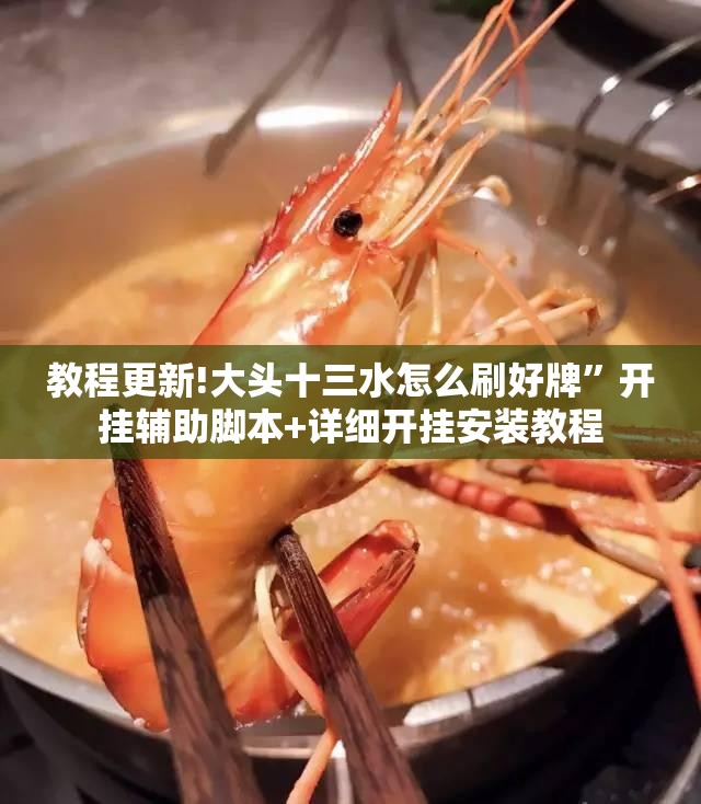教程更新!大头十三水怎么刷好牌”开挂辅助脚本+详细开挂安装教程