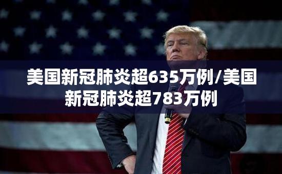 美国新冠肺炎超635万例/美国新冠肺炎超783万例