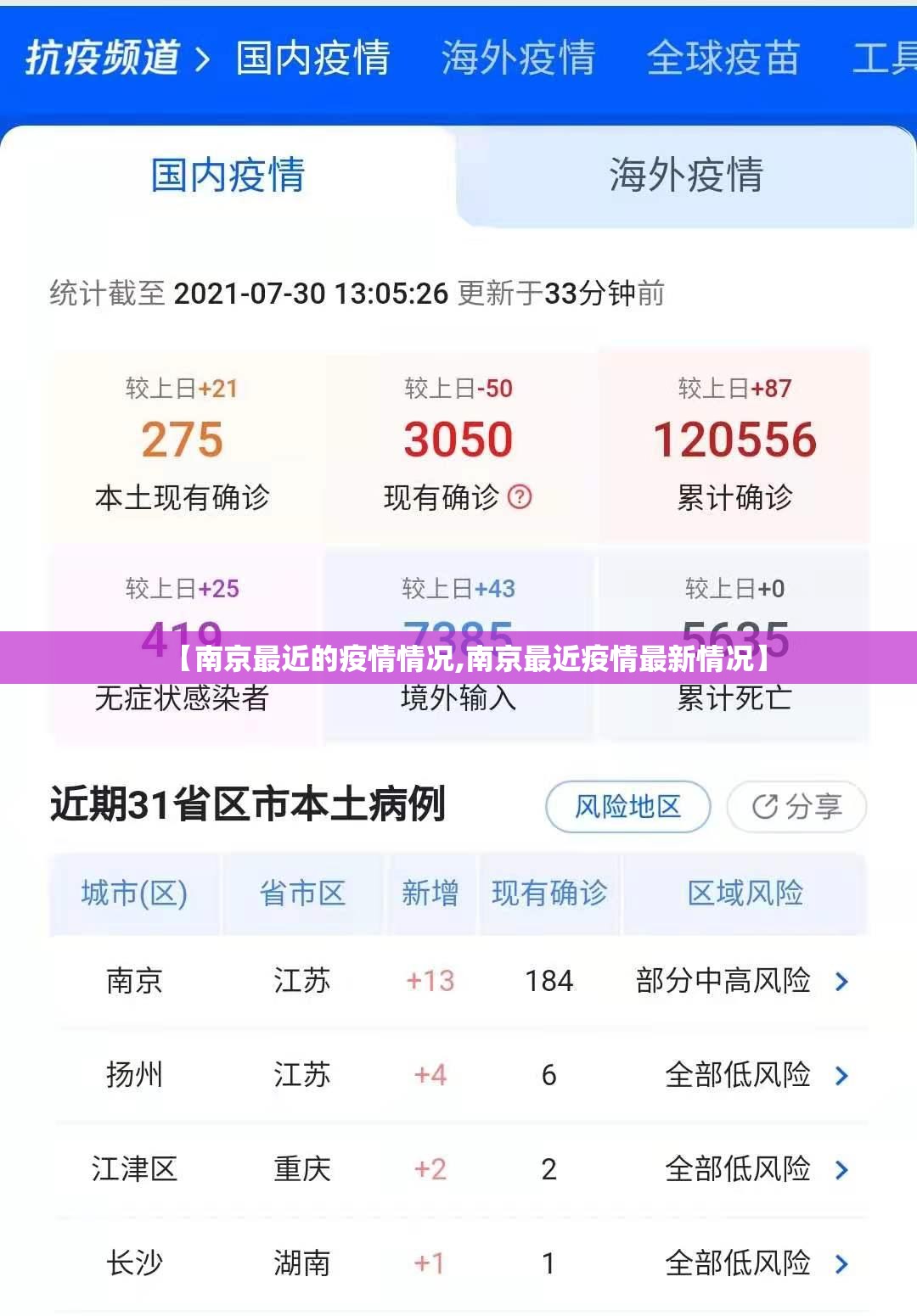 【南京最近的疫情情况,南京最近疫情最新情况】