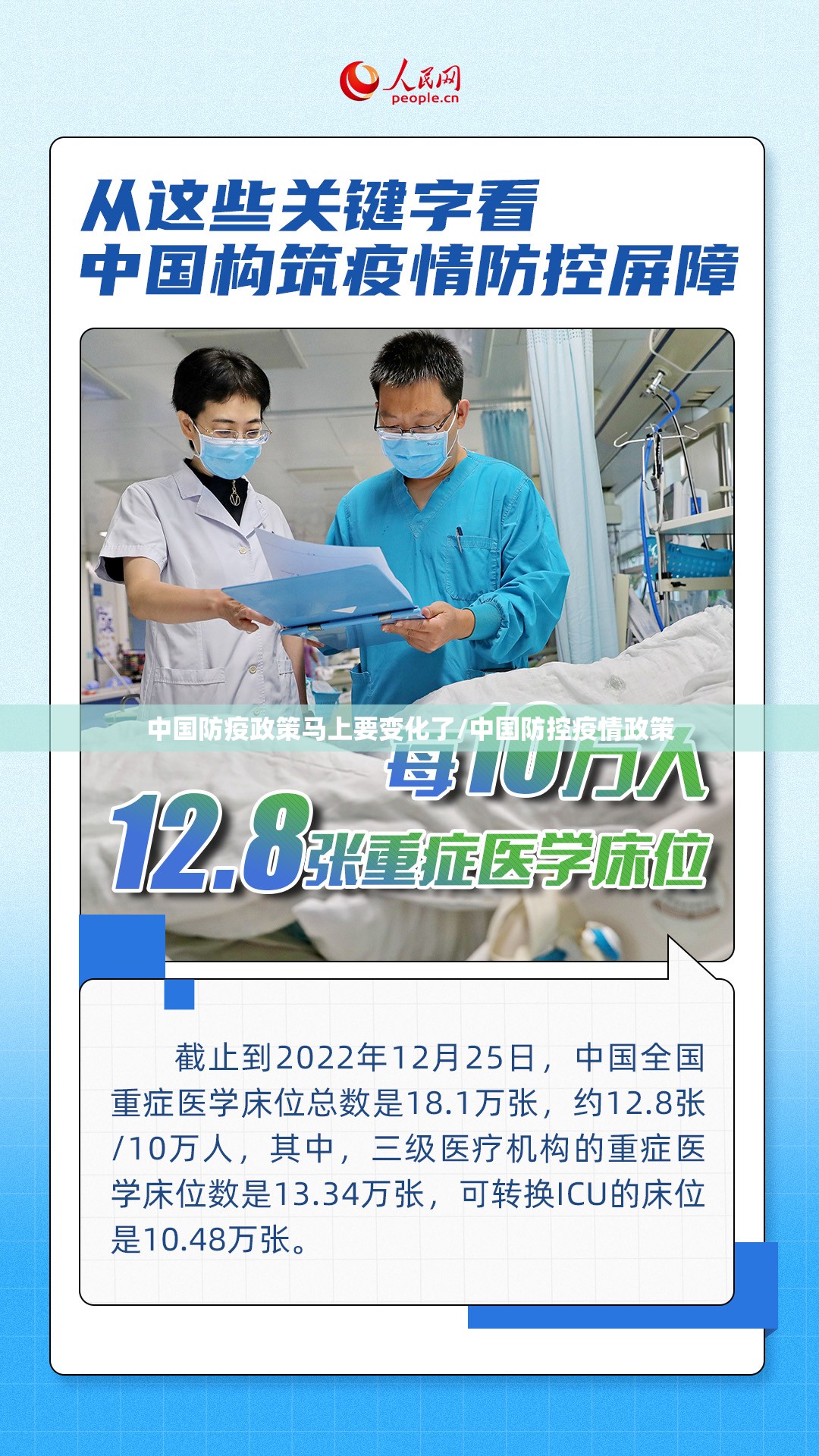 中国防疫政策马上要变化了/中国防控疫情政策