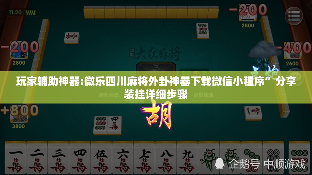 玩家辅助神器:微乐四川麻将外卦神器下载微信小程序	”分享装挂详细步骤