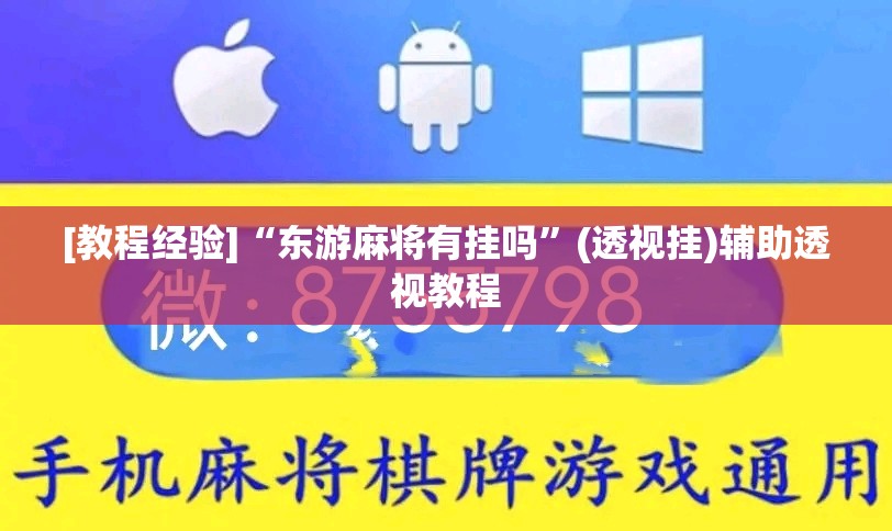 [教程经验]“东游麻将有挂吗”(透视挂)辅助透视教程