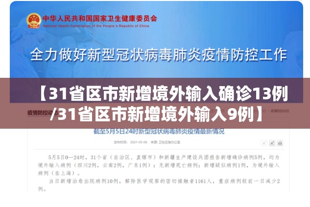 【31省区市新增境外输入确诊13例/31省区市新增境外输入9例】