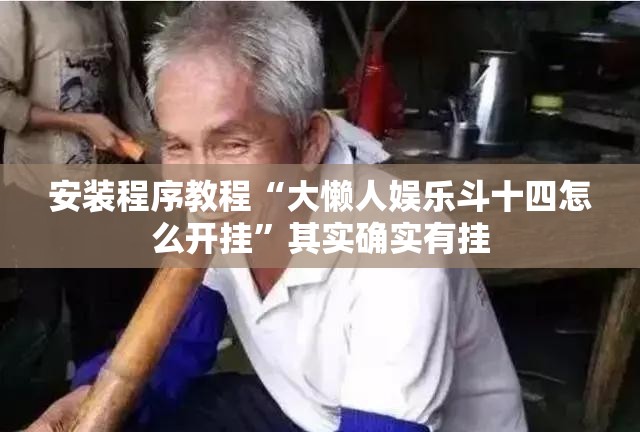安装程序教程“大懒人娱乐斗十四怎么开挂	”其实确实有挂