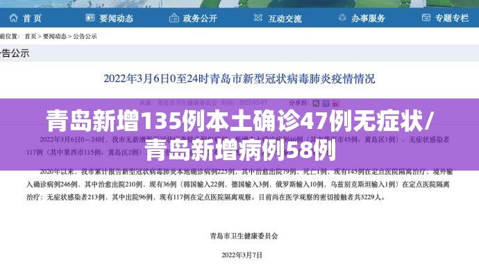 青岛新增135例本土确诊47例无症状/青岛新增病例58例 青岛新增135例本土确诊47例无症状/青岛新增病例58例
