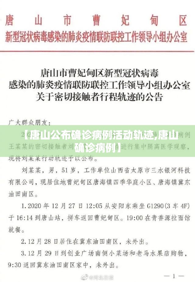 【唐山公布确诊病例活动轨迹,唐山 确诊病例】 【唐山公布确诊病例活动轨迹,唐山 确诊病例】