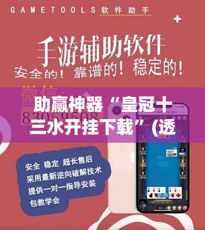 助赢神器“皇冠十三水开挂下载	”(透视挂)辅助透视教程