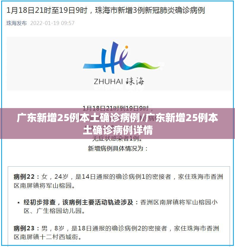 广东新增25例本土确诊病例/广东新增25例本土确诊病例详情 广东新增25例本土确诊病例/广东新增25例本土确诊病例详情