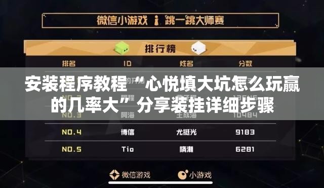 安装程序教程“心悦填大坑怎么玩赢的几率大”分享装挂详细步骤