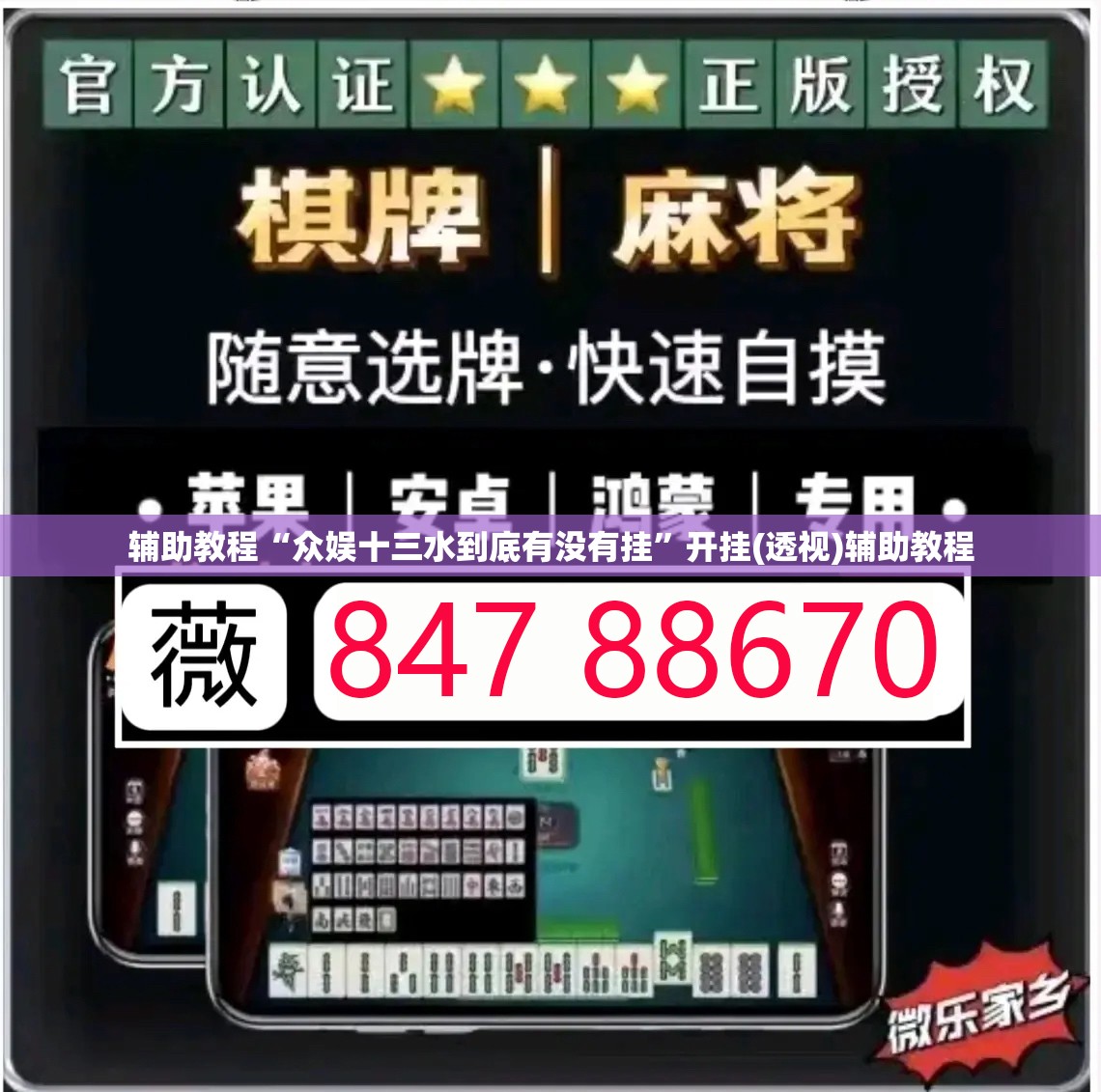 辅助教程“众娱十三水到底有没有挂”开挂(透视)辅助教程