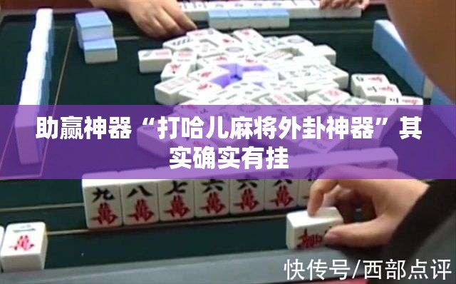 助赢神器“打哈儿麻将外卦神器	”其实确实有挂
