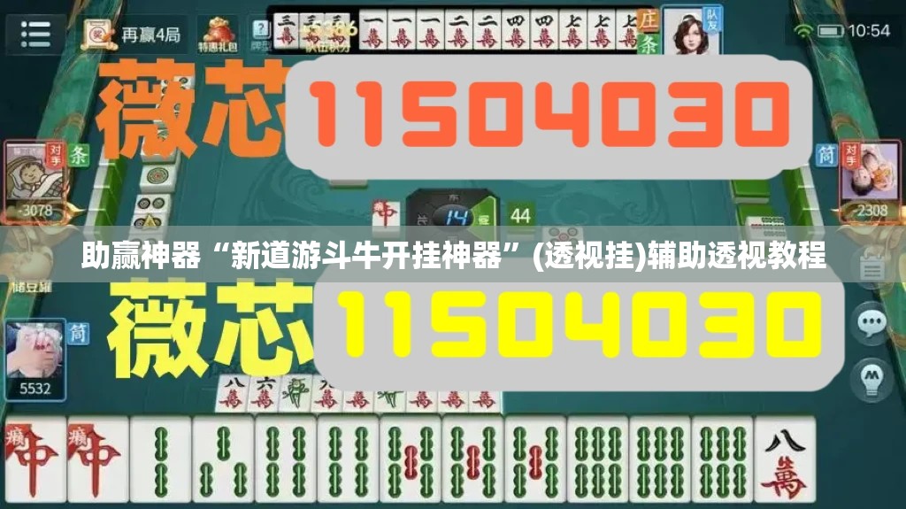 助赢神器“新道游斗牛开挂神器”(透视挂)辅助透视教程