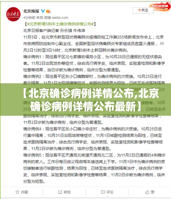 【北京确诊病例详情公布,北京确诊病例详情公布最新】 【北京确诊病例详情公布,北京确诊病例详情公布最新】