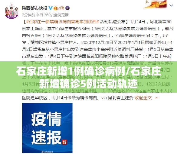 石家庄新增1例确诊病例/石家庄新增确诊5例活动轨迹 石家庄新增1例确诊病例/石家庄新增确诊5例活动轨迹