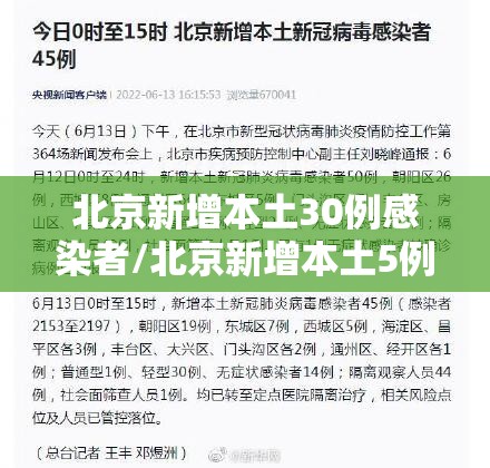 北京新增本土30例感染者/北京新增本土5例 北京新增本土30例感染者/北京新增本土5例