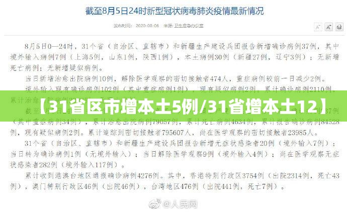 【31省区市增本土5例/31省增本土12】 【31省区市增本土5例/31省增本土12】