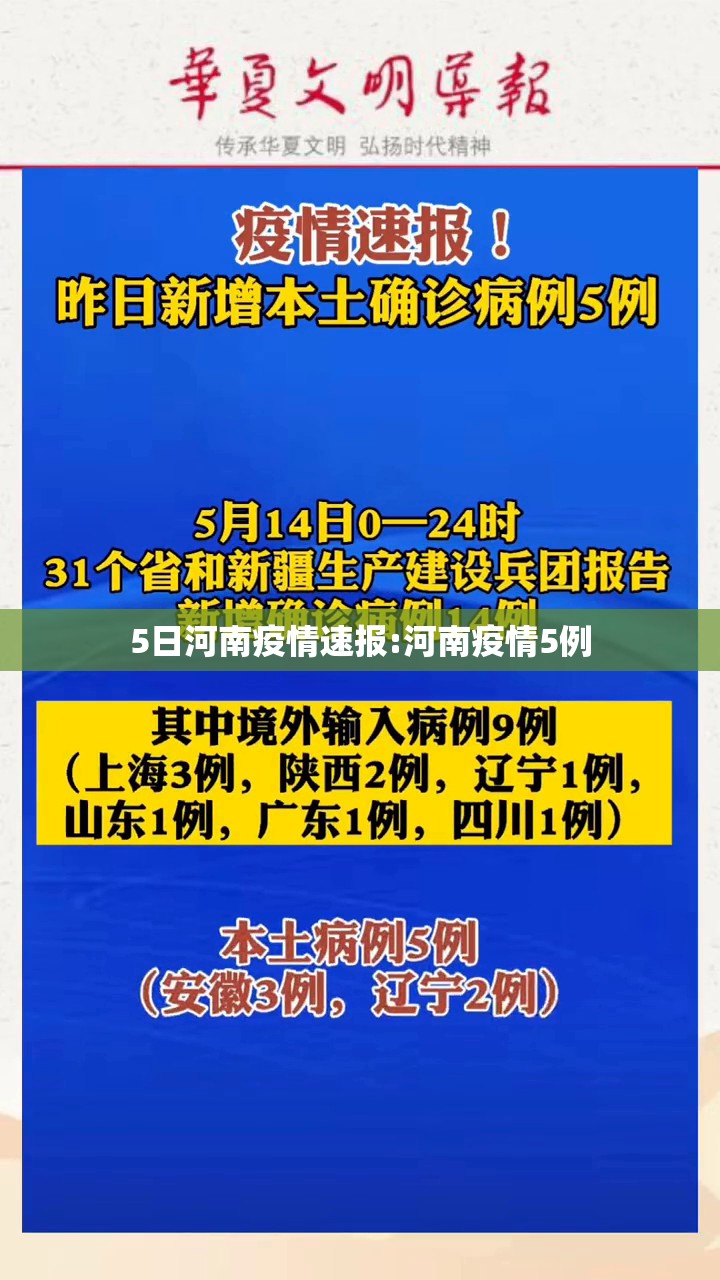 5日河南疫情速报:河南疫情5例