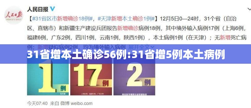 31省增本土确诊56例:31省增5例本土病例 31省增本土确诊56例:31省增5例本土病例