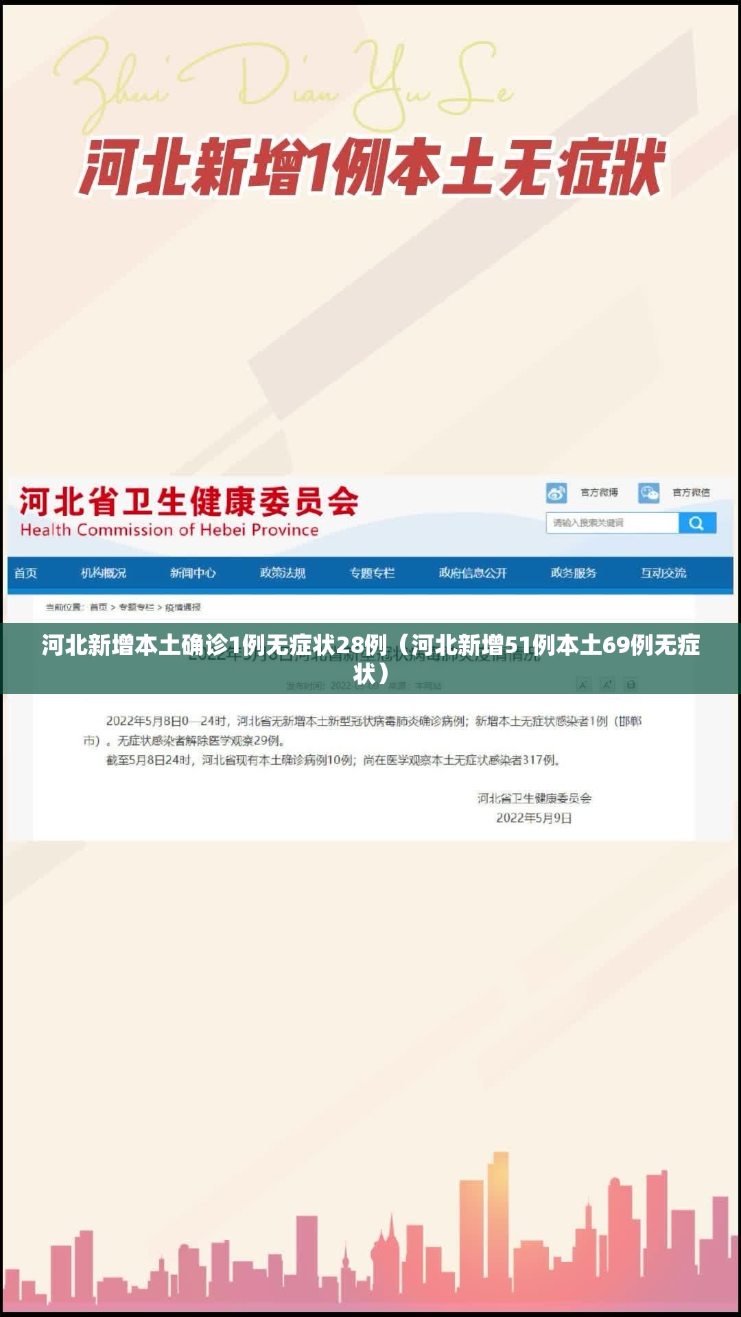 河北新增本土确诊1例无症状28例(河北新增51例本土69例无症状) 河北新增本土确诊1例无症状28例(河北新增51例本土69例无症状)