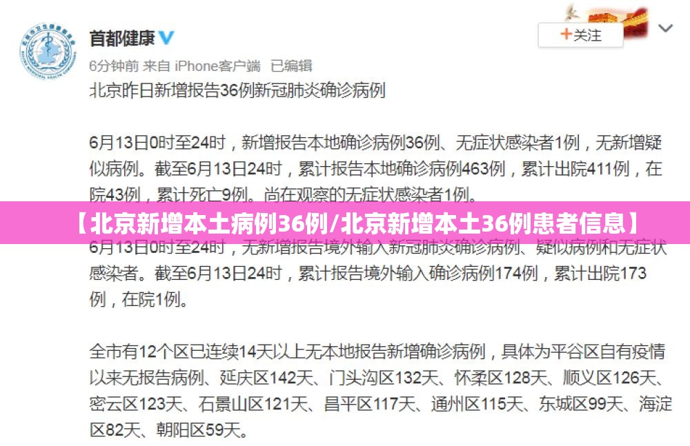 【北京新增本土病例36例/北京新增本土36例患者信息】 【北京新增本土病例36例/北京新增本土36例患者信息】