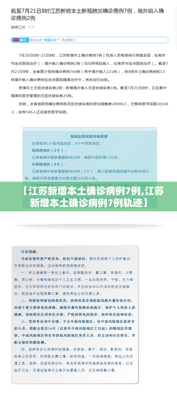 【江苏新增本土确诊病例7例,江苏新增本土确诊病例7例轨迹】 【江苏新增本土确诊病例7例,江苏新增本土确诊病例7例轨迹】