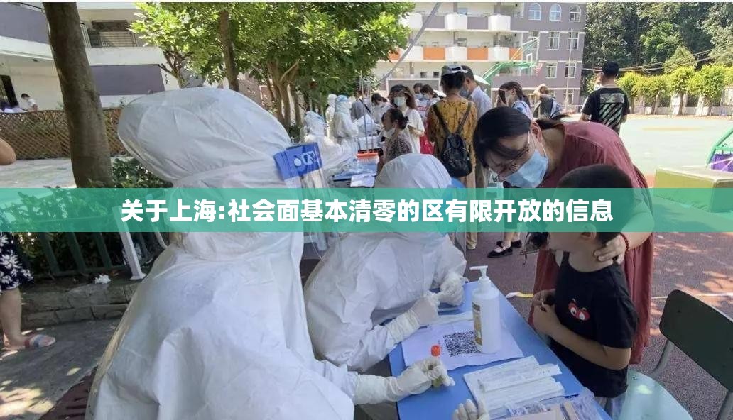 关于上海:社会面基本清零的区有限开放的信息