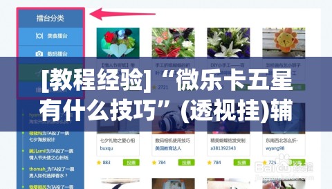 [教程经验]“微乐卡五星有什么技巧	”(透视挂)辅助透视教程