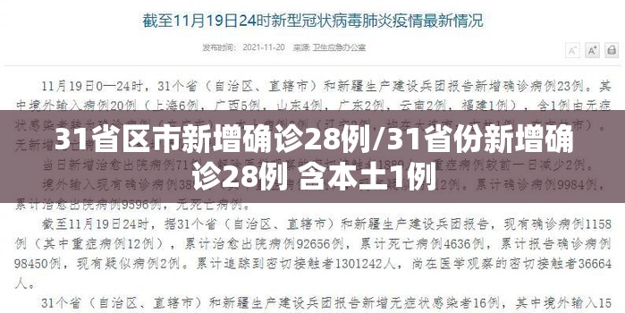 31省区市新增确诊28例/31省份新增确诊28例 含本土1例 31省区市新增确诊28例/31省份新增确诊28例 含本土1例