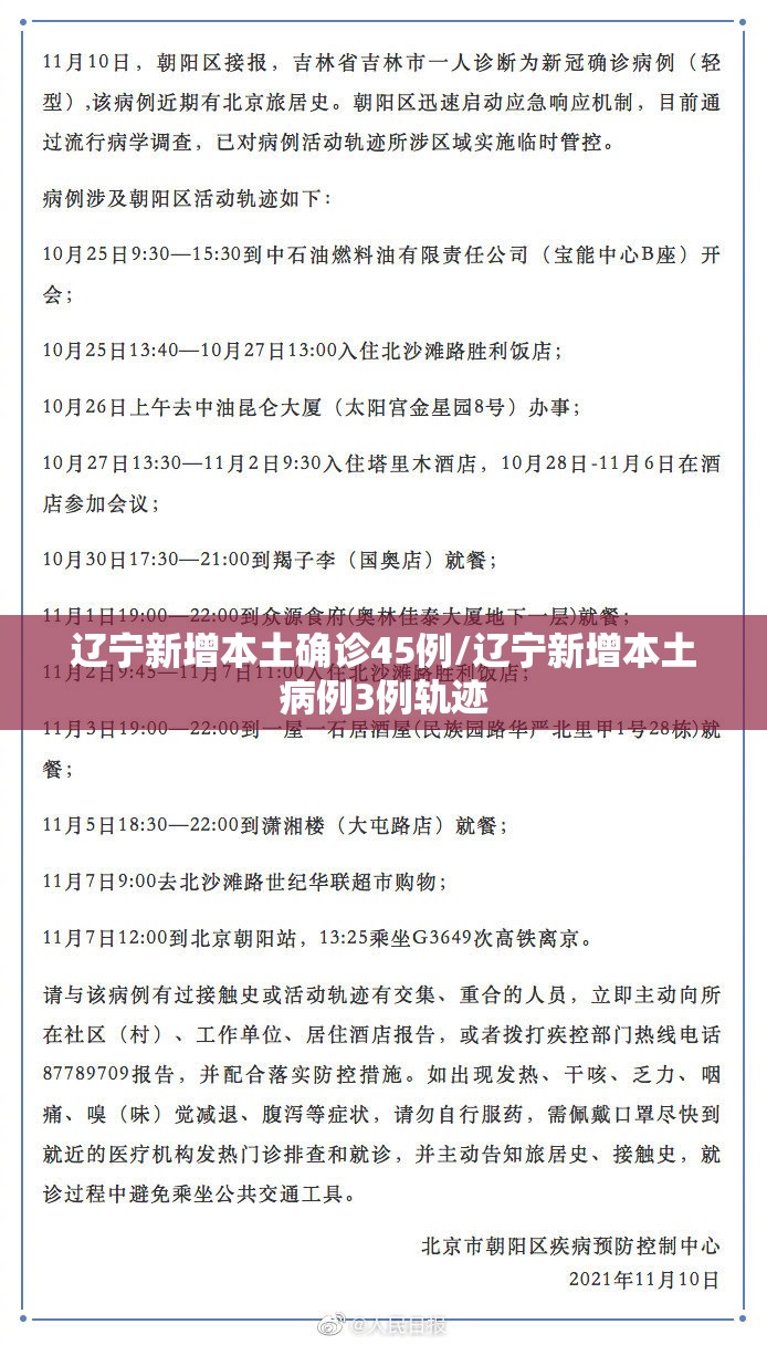 辽宁新增本土确诊45例/辽宁新增本土病例3例轨迹 辽宁新增本土确诊45例/辽宁新增本土病例3例轨迹