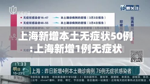 上海新增本土无症状50例:上海新增1例无症状